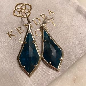Kendra Scott Olivia Aqua Drop Earrings